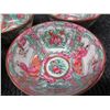 Image 2 : Qty 5 Famille Rose Bowls Decorated in Hong Kong 4.5" dia, 2"H