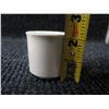 Image 8 : Multiple Demitasse Cups w/ Saucers, 4 Universal Cambridge Camwood Plates & Bowl, Misc Sizes