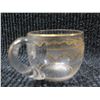 Image 3 : Qty 6 Glass Mugs w/ Etched Design & Footed Shot Glass