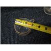 Image 7 : Qty 6 Glass Mugs w/ Etched Design & Footed Shot Glass