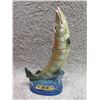 Image 2 : Beam 100 Months Old Bourbon Whiskey Muskie Wisconsin's State Fish Decanter 14"H