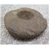 Image 1 : Hawaiian Stone Kukui Nut Lamp 4" dia, 2"H (Origin & Date Unknown)