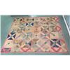 Image 1 : Geometric Design Quilt 80"x67"