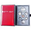Image 2 : RCM 1984 Proof Coin Set w/ Silver Dollar Leather Case