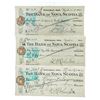 Image 1 : Antique -Group of 3 Bank of Nova Scotia - Powassan ONT. Cheques w/ Excise Stamps Dated March 1922. O