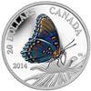 Image 1 : 2014 $20 Butterflies of Canada: Red-Spotted Purple - Pure Silver Coin