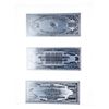 Image 2 : Group of 3 .999 Fine Silver Leaf USA Collectible Notes - $5000. $10,000. $100,000.
