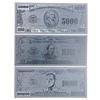 Image 1 : USA Fine Silver Leaf Collector Notes - $5000. 10,000. 100,000. Set of 3