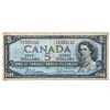 Image 1 : Bank of Canada 1954 $5 RX -B/R (112)