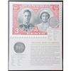 Image 1 : The Royal Visits Celebrated - 1939 & 2014 Commemerative Canada Silver Dollars, on Giclee Display Art