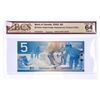 Image 1 : Bank of Canada 2002, $5 Choice UNC 64 , Replacement Printed in 2001  BCS