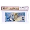 Image 2 : Bank of Canada 2002, $5 Choice UNC 64 , Replacement Printed in 2001  BCS