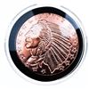 Image 1 : State Mint .999 Fine Copper Round - 1 0z. Liberty/Eagle - in Capsule & Collector Sac - Embossed - WO