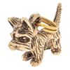 Image 1 : 1kt Yellow Gold Dog Pendant