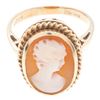 Image 1 : 10kt Yellow Gold Cameo Ring