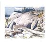 Image 1 : A.J. Casson 1898-1992 Group of Seven Artist - "Rock Study" 12 x13" Unframed, LE/300, Original Hand S