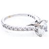 Image 3 : 18kt White Gold Custom Made Fancy Design Diamond Solitaire Ring -1.26ct. Appraisal:$17,890.00