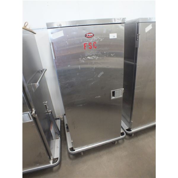 FWE Metal Food Tray Warmer Cart On Wheels