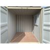 Image 2 : 9' BEIGE PORTABLE OFFICE CONTAINER W88" X L108" X H99" WITH WINDOW,