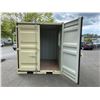 Image 7 : 9' BEIGE PORTABLE OFFICE CONTAINER W88" X L108" X H99" WITH WINDOW,