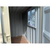 Image 2 : 8' BEIGE PORTABLE OFFICE CONTAINER W80" X L98" X H89" WITH WINDOW,