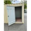 Image 6 : 8' BEIGE PORTABLE OFFICE CONTAINER W80" X L98" X H89" WITH WINDOW,