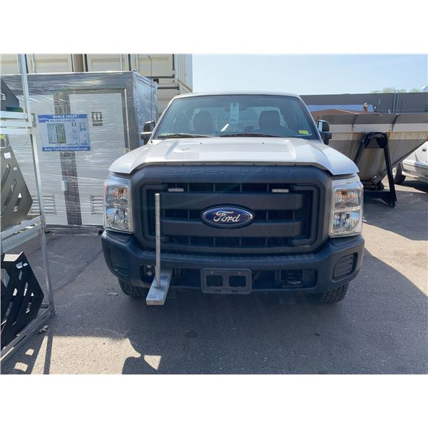 2013 FORD F-350 XL SUPERDUTY, 4 DR PICK UP, WHITE, VIN # 1FT8X3B63DEA71493