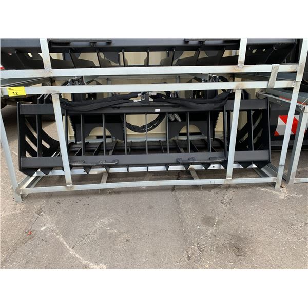 GREATBEAR 72" HYDRAULIC SKID STEER DUAL GRAPPLE ROCK GRAPPLE BUCKET ATTACHMENT