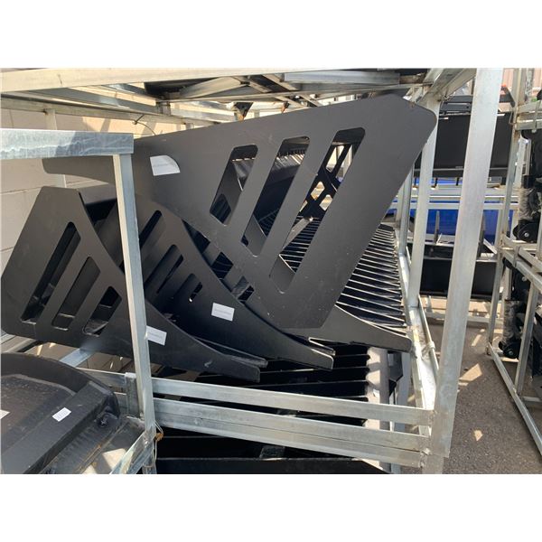 CRATE OF 4 GREATBEAR 84" SKID STEER ROCK BUCKET ATTACHMENTS *MUST TAKE ALL 4*