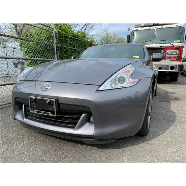2012 NISSAN 370Z, 2DR COUPE/SPORT, GREY, VIN JN1AZ4EH1CM560352,