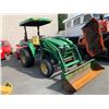 Image 2 : 2006 JOHN DEERE 400X TRACTOR W/BUCKET, GREEN, SERIAL #LV4120P317045
