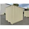 Image 3 : 12' BEIGE PORTABLE OFFICE CONTAINER W88" X L144" X H99" WITH WINDOW, LOCKING MAN DOOR, WOOD FLOOR,