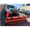 Image 2 : 2008 INTERNATIONAL 7400, SBA 4X2, 2DR DUMP TRUCK WITH PLOW, WHITE, VIN 1HTWCAZR98J041504