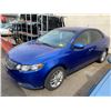Image 1 : *TOW* 2012 KIA FORTE EX, 4DR SEDAN, BLUE, VIN KNAFU4A26C5583619