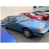 Image 2 : 1989 FORD THUNDERBIRD, 2DR SEDAN, BLUE, VIN 1FABP6046KH207304