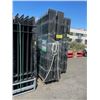 Image 2 : *2P* GREATBEAR BLACK 20' BI-PARTING WROUGHT IRON GATE WITH DEER ARTWORK IN CENTER (DESIGN #1)
