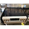 Image 2 : CAFE CCES700P4M2W2 WHITE / GOLD 5 BURNER ELECTRIC CERAMIC TOP SMART OVEN WITH TOUCH CONTROLS