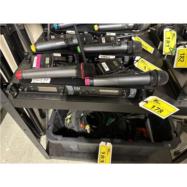 TUGA RW2080 PROFESSIONAL WIRELESS MICROPHONE RACK MOUNT HUB WITH 2 ...