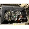 Image 2 : BIN OF ASSORTED BACKSTAGE WIRELESS RADIOS & VARIOUS LENGTH MICROPHONE CABLES ( BIN INCLUDED )