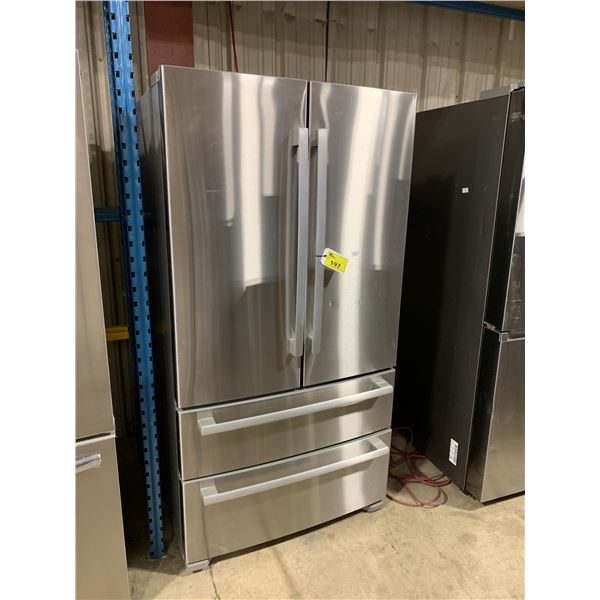 BOSCH B21CL81SNS/01 36  20.5 CU FT STAINLESS 4 DOOR FRENCH DOOR REFRIGERATOR ( MINOR COSMETIC DEN...