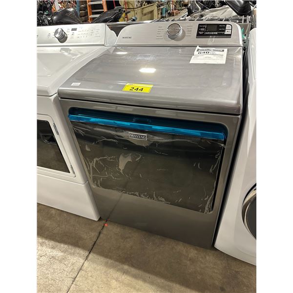 MAYTAG GREY EXTRA POWER FRONT LOAD DRYER WITH DIGITAL DISPLAY
