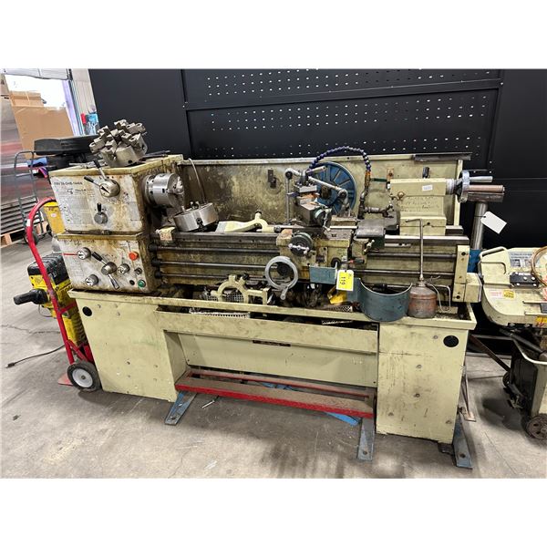 FORCE INTERNATIONAL FRV 30-GHB-1440A 4 FT INDUSTRIAL METAL WORKING LATHE WITH 2 CHUCKS,