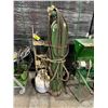 Image 1 : GREEN MOBILE INDUSTRIAL TORCH CART WITH BOTTLES, GAUGES, HOSES, & TORCH
