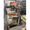Image 1 : CLIPPER ORANGE DUAL VOLTAGE INDUSTRIAL METAL CUTTING CHOP SAW ON HEAVY DUTY MOBILE STAND WITH
