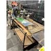 Image 3 : MASTERCRAFT MAXIMUM 12" DUAL BEVELING SLIDING COMPOUND MITER SAW ON METAL / WOOD MOBILE WORK TABLE
