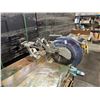 Image 4 : MASTERCRAFT MAXIMUM 12" DUAL BEVELING SLIDING COMPOUND MITER SAW ON METAL / WOOD MOBILE WORK TABLE