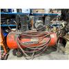 Image 1 : DEVILBISS SDO-55582 MOBILE 175 PSI INDUSTRIAL HORIZONTAL AIR COMPRESSOR WITH AIR HOSE / NOZZLE