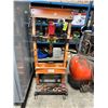 Image 1 : PIT BULL ORANGE 20 TON PNEUMATIC / HYDRAULIC SHOP PRESS WITH ASSORTED DIES & ATTACHMENTS