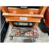 Image 4 : PIT BULL ORANGE 20 TON PNEUMATIC / HYDRAULIC SHOP PRESS WITH ASSORTED DIES & ATTACHMENTS