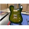 Image 2 : ACEPRO 2 TONE GREEN BURLED BODY 6 STRING ELECTRIC GUITAR WITH WALNUT NECK